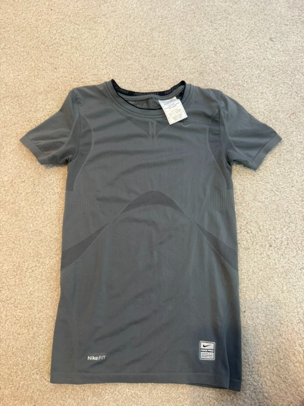 Grey Nike Workout Top